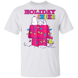 peanuts snoopy holiday cheer t-shirt