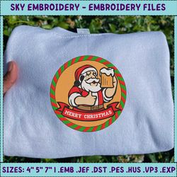 santa claus patch embroidery, christmas embroidery designs, santa claus embroidery, merry christmas, christmas 2022 embroidery