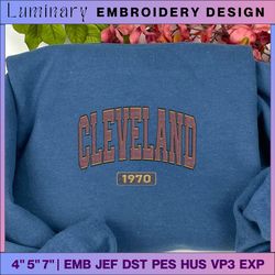 cleveland 1970 embroidery design, cleveland football embroidery design, machine embroidery design, embroidery files, instant download