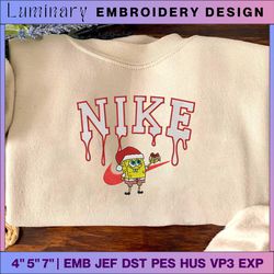nike x spongebob embroidered sweatshirt - embroidered sweatshirt/hoodie, embroidery machine files, embroidery files