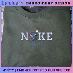 stitch nike embroidered sweatshirt - embroidered sweatshirt/ hoodies, embroidery machine design, embroidery file