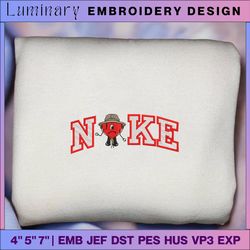 nike bad bunny embroidered sweatshirt - embroidered sweatshirt/ hoodies, embroidery designs, embroidery files