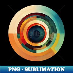 painted concentric circles - stylish sublimation digital download - enhance your apparel with stunning detail