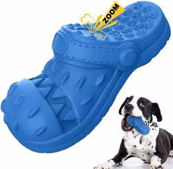 slipper shape dog toys for chewing teeth cleaner interactive sounding dog toy for aggressive chewers(us customers)