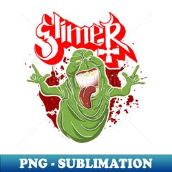 slimy ghost 80s buster music band logo heavy metal band - png sublimation digital download - fashionable and fearless