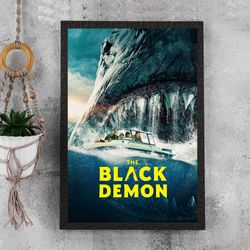 the black demon 2023 official theatrical movie poster - waterproof canvas poster - movie poster gift - size a4 a3 a2 a1