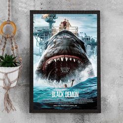 the black demon movie poster - waterproof canvas poster - movie poster gift - size a4 a3 a2 a1 - unframed.jpg