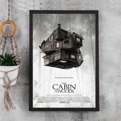 the cabin in the woods movie poster - waterproof canvas poster - movie poster gift - size a4 a3 a2 a1 - unframed.jpg