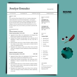 ats professional resume and cover letter templates, create your resume within minutes with this template