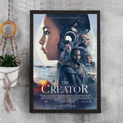 the creator 2023 john david washington movie poster - waterproof canvas - wall art - movie poster gift - size a4 a3 a2 a