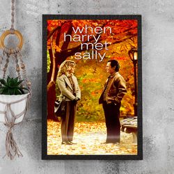 when harry met sally poster - waterproof canvas film poster - movie wall art - movie poster gift - size a4 a3 a2 a1 - un