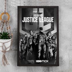 zack snyder s justice league movie poster - waterproof canvas film poster - movie wall art - movie poster gift - size a4