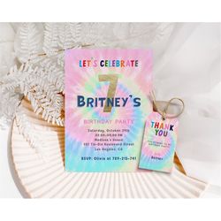 tie dye birthday party invitation rainbow tie dye birthday invitation tie dye party invitation rainbow invitation tie dy