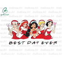 princess christmas svg png, xmas santa claus, christmas squad svg, christmas friends svg, holiday season svg