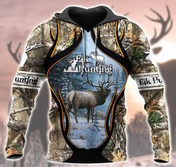 elk hunting loop 3d all over print | hoodie | unisex | full size | adult | colorful | ht5104