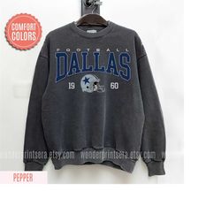 dallas football vintage style comfort colors sweatshirt, dallas football sweatshirt, dallas fan gift shirt, sunday footb