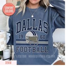 dallas football vintage style comfort colors sweatshirt,dallas football shirt,cowboy sweatshirt,dallas shirt,football sh