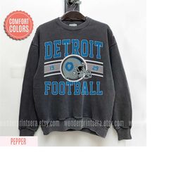 detroit football comfort colors vintage style sweatshirt, detroit football tee, detroit football shirt, detroit sweater,