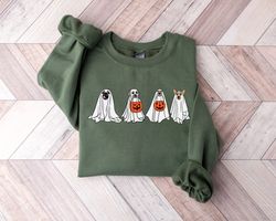 halloween sweatshirt png, halloween sweater,2023 happy halloween, retro spooky season,ghost sweatshirt png,halloween dog