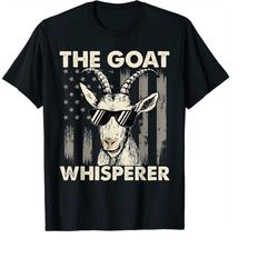 the goat whisperer - usa american flag farm animal lover png