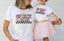 mommy and me halloween matching outfits, spooky mini spooky mommy, mommy and me shirt pngs, halloween matching mommy and