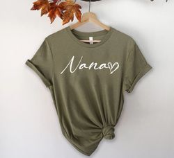 nana shirt png, nana gift, grandma shirt png, christmas gift for nana, mothers day, pregnancy announcement grandparents,