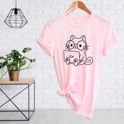 nerd cat shirt png, funny cat shirt pngs, funny cat shirt png, cat lover gift for women, gifts for cat lovers, cute cat