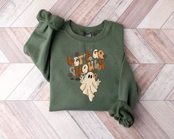 lets go ghouls shirt png, vintage halloween shirt png, retro fall shirt png, fall shirt png,vintage ghost shirt png,vint