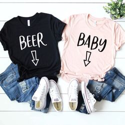 pregnancy announcement shirt png, baby belly shirt png, beer belly shirt png, pregnancy reveal shirt pngs, matching shir