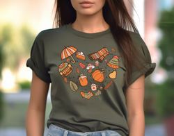 retro love fall pumpkin leaves shirt png, pumpkin shirt png, fall heart shirt png, thanksgiving shirt png, pumpkin spice