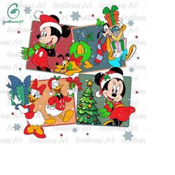 merry christmas svg png, christmas mouse and friends, christmas squad svg, christmas friends svg, holiday season svg