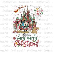 vintage very merry christmas, mouse and friends png, christmas squad png, christmas friends png, xmas holiday png