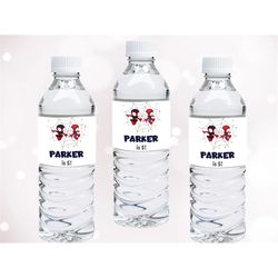 spidey and his amazing friends water bottle labels spidey twin boys bottle wrappers spiderman twin decor siblings birthd