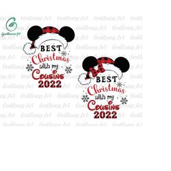 bundle best christmas with my cousin png svg, christmas character svg, christmas squad svg, christmas friends svg, holid