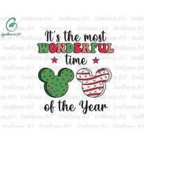 the most wonderful time of the year svg, foods xmas svg, magical kingdom svg, family vacation svg