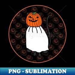 halloween horror cat dark round - artistic sublimation digital file - unleash your creativity