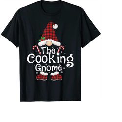 cooking gnome buffalo plaid matching family christmas png