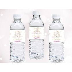 princess water bottle labels princess bottle wrappers once upon a time birthday party decoration castle decor editable i