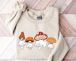 ghost mushroom sweatshirt png, magic mushroom sweatshirt png, spooky season shirt png, funny fall shirt png, ghost sweat