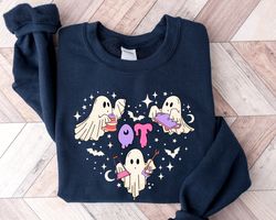 ghost therapist sweatshirt png, occupational therapy sweatshirt png, therapy shirt png, ot shirt png, occupationa therap