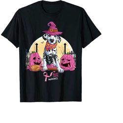 in october we wear pink dalmatian halloween pumpkin breast cancer png