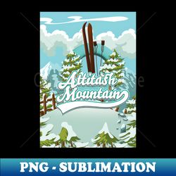 Attitash Mountain ski - Decorative Sublimation PNG File - Bring Your Designs to Life