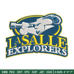 la salle explorers embroidery design, la salle explorers embroidery, logo sport, sport embroidery, ncaa embroidery.