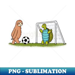 Sloth and turtle football - Retro PNG Sublimation Digital Download - Unlock Vibrant Sublimation Designs