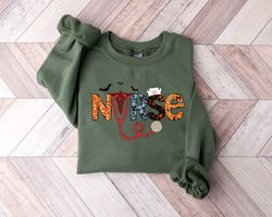 halloween nurse sweatshirt png, spooky nurse sweatshirt png, nurse halloween t-shirt png, cute nurse shirt png, nurse ha