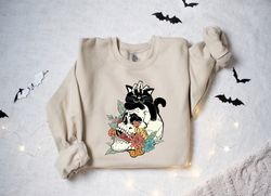 halloween sweatshirt png, cat sweatshirt png, skull sweatshirt png, black cat shirt png, spooky season, halloween sweate