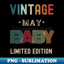 May Birthday Gift - PNG Sublimation Digital Download - Stunning Sublimation Graphics