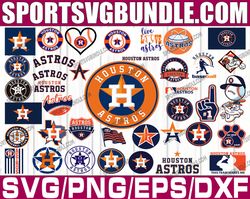 bundle 40 files houston astros baseball team svg , houston astros svg, mlb team  svg, mlb svg, png, dxf, eps, jpg