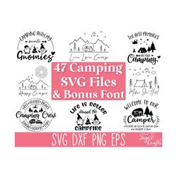 camping svg bundle, camping crew svg, camp life svg, campfire svg, funny camping gnomes svg, happy camper svg, camping plotterdatei svg