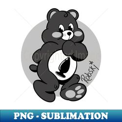 queer bearz - bum bum black bear - instant sublimation digital download - unlock vibrant sublimation designs
